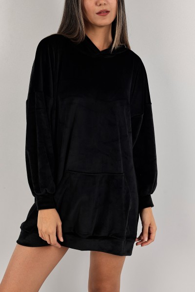 Siyah Yeni Sezon Kadife Tunik 133943