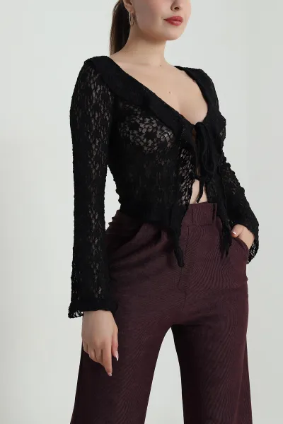 Siyah Yeni Sezon Kadın Bluz 485198