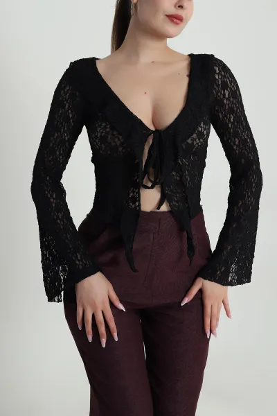 Siyah Yeni Sezon Kadın Bluz 485198