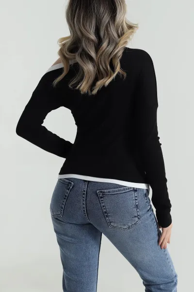 Siyah Yeni Sezon Kadın Body Bluz 486386