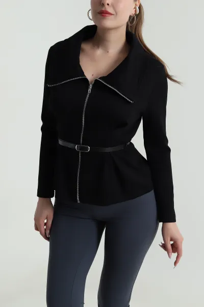 Siyah Yeni Sezon Kadın Modal Bluz 486284