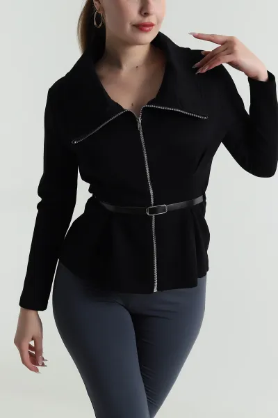 Siyah Yeni Sezon Kadın Modal Bluz 486284