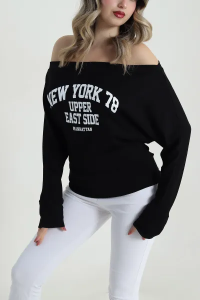 Siyah Yeni Sezon Oysho Kadın Bluz 487116