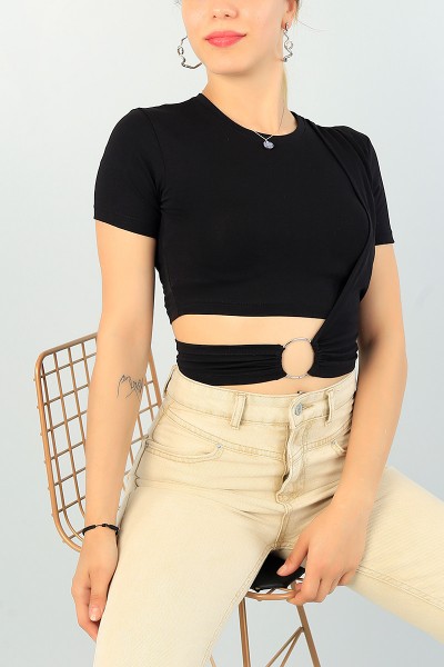 Siyah Yeni Sezon Tasarım Bluz 67388
