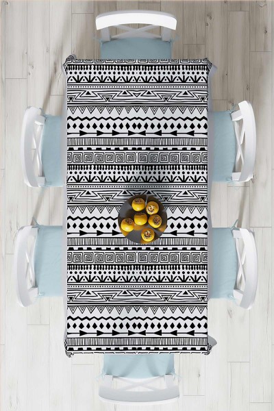 140x220 Dijital Baskılı Mordern  Masa Örtüsü 219023