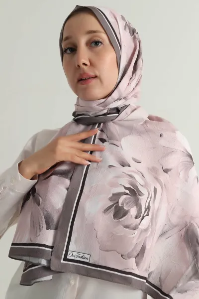 Somon 180x75 Cm Our Fashion Dijital Baskılı Desenli Bambu Kraş Şal 396720