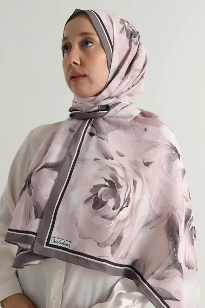 Somon 180x75 Cm Our Fashion Dijital Baskılı Desenli Bambu Kraş Şal 396720