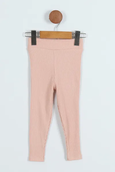 Somon (3-7 Yaş) Crop Fitilli Kız Çocuk Takım 265333