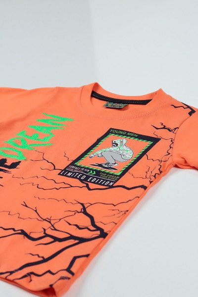 Somon (3-7 Yaş) Street Style Erkek Çocuk Tişört 94535