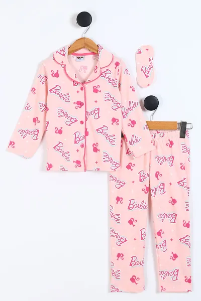 somon-4-12-yas-baskili-on-dugmeli-goz-bandi-detayli-kiz-cocuk-pijama-takim-337930