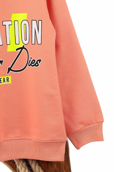 Somon (9-12 Yaş) Inspıratıon Baskılı Kız Çocuk Sweat 150978