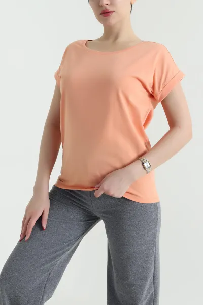 Somon Duble Kol Süprem Kadın Tişört 438593