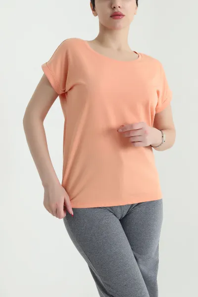 Somon Duble Kol Süprem Kadın Tişört 438593