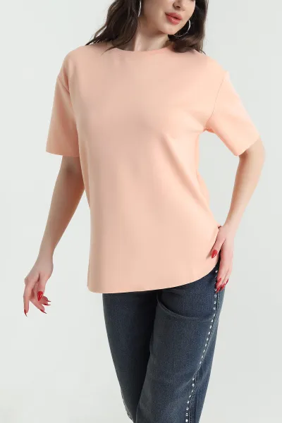 Somon Oval Kesim Oysho Kadın Tişört 437677