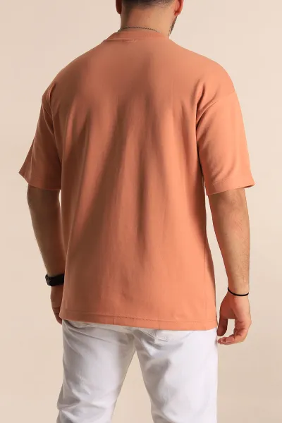 Somon Oversize İki İp Kabartma Yazılı Erkek Tişört 266841