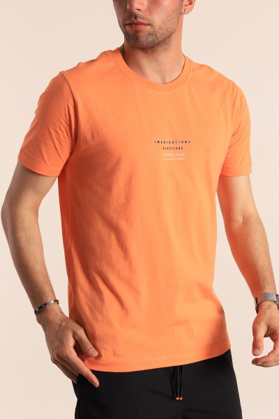 Somon Regular Fit Kabartma Yazı Detay Erkek Tişört 182229