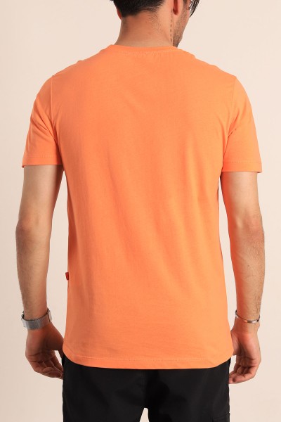 Somon Regular Fit Kabartma Yazı Detay Erkek Tişört 182229