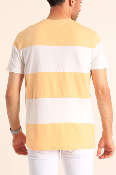 Somon Relaxed Fit NY Baskılı Çift Renk Tişört 182270