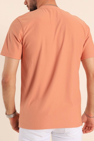 Somon Slim Fit Fitilli Doku Cepli Erkek Tişört 190185