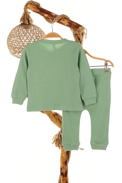 Su Yeşili (1-3 Yaş) Ayıcıklı Kız Çocuk Takım 161313