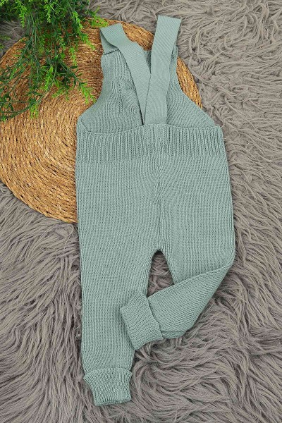 Su Yeşili (1-5 Yaş) Ayı Oyuncaklı Kız Çocuk Salopet 153996