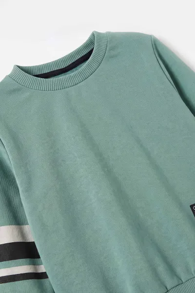 Su Yeşili (1-5 Yaş) Baskılı 2 İp Erkek Çocuk Mevsimlik Takım 487302