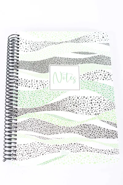 Su Yeşili 17x24 Tokaç Sert Kapak Spiralli 96 Yaprak Çizgili Defter 392370