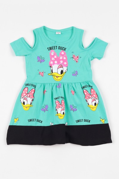 su-yesili-2-10-yas-sweet-duck-baskilli-pullu-kiz-cocuk-elbise-108700