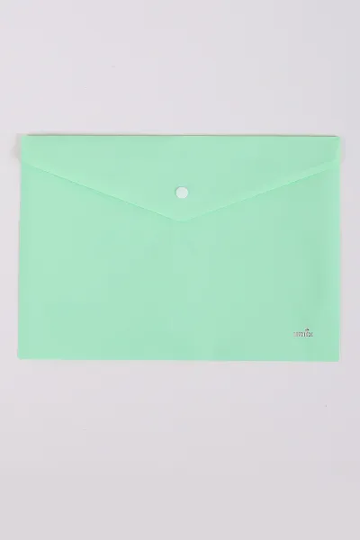 Su Yeşili 23x32 Cm Soft Şeffaf Çıtçıtlı Dosya 387439