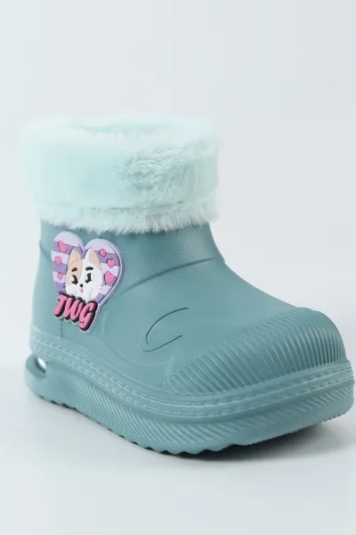 Su Yeşili ( 24 - 31 ) Işıklı Peluş Kız Çocuk Bot 499594
