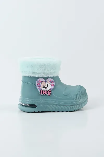 Su Yeşili ( 24 - 31 ) Işıklı Peluş Kız Çocuk Bot 499594