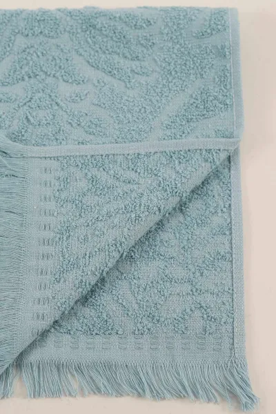 Su Yeşili 30x50 Saçaklı Coco Desen Havlu 440431