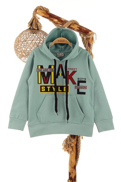 su-yesili-5-8-yas-make-baskili-kapusonlu-erkek-cocuk-sweat-152694