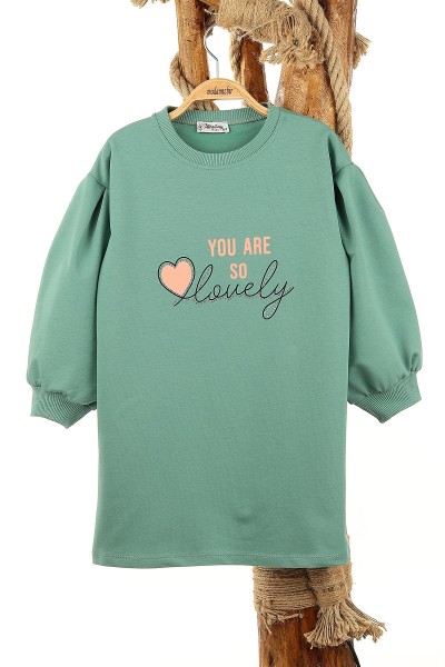 su-yesili-7-10-yas-you-are-so-baskili-kiz-cocuk-tunik-155291