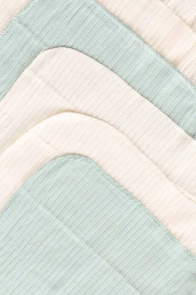 Su Yeşili 7'li Kutulu ve Pamuklu Unisex Bebek Mendil 476587