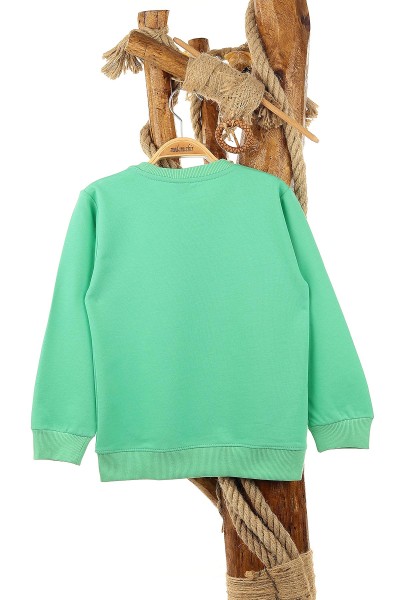 Su Yeşili (9-12 Yaş) Inspıratıon Baskılı Kız Çocuk Sweat 150979