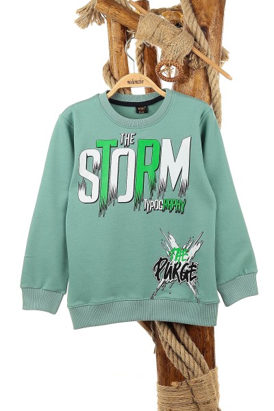 su-yesili-9-12-yas-the-storm-baskili-erkek-cocuk-sweat-150954