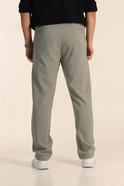 Su Yeşili Baggy Likralı Duble Kumaş Erkek Pantolon 345001
