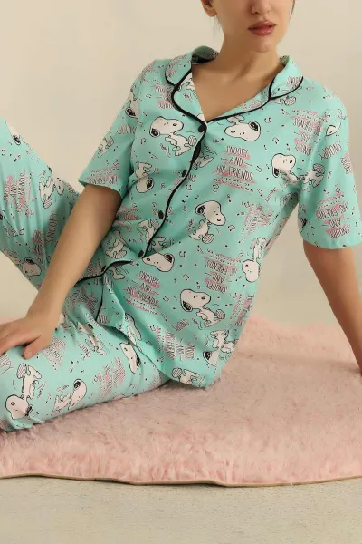 su-yesili-dugmeli-desenli-bayan-pijama-takimi-258529