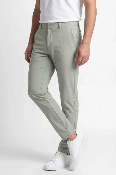 Su Yeşili Havuç Kesim Paraşüt Kumaş Erkek Pantolon 449965