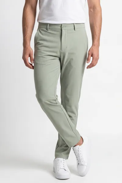 Su Yeşili Havuç Kesim Paraşüt Kumaş Erkek Pantolon 449965