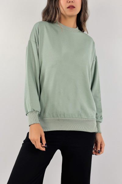 Su Yeşili İki İp Bayan Sweat 126650