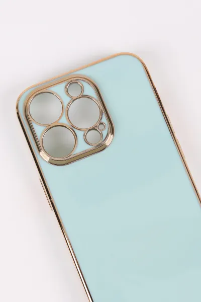 Su Yeşili İphone 14 Pro Uyumlu Kamera Korumalı Tpu Silikon Telefon Kılıfı 467055