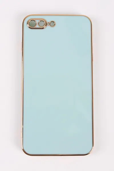Su Yeşili İphone 8 Plus Uyumlu Kamera Korumalı Tpu Silikon Telefon Kılıfı 467026