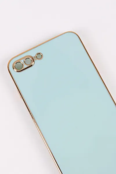 Su Yeşili İphone 8 Plus Uyumlu Kamera Korumalı Tpu Silikon Telefon Kılıfı 467026