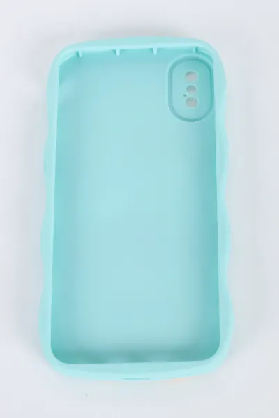 Su Yeşili iPhone XS Uyumlu Daffy Serisi Yumuşak Silikon Telefon Kılıfı 391264
