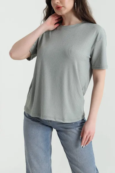 su-yesili-likrali-bisiklet-yaka-kadin-bluz-449257