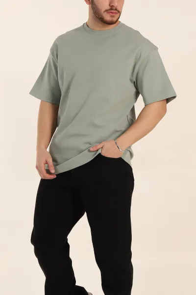 su-yesili-oversize-double-face-kumas-basic-erkek-tisort-340528
