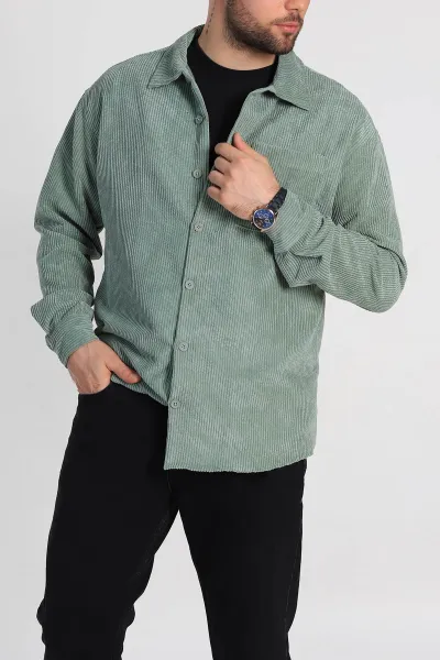 su-yesili-oversize-fitilli-kadife-cep-detayli-erkek-gomlek-318412