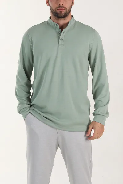 su-yesili-relaxed-fit-oysho-kumas-hakim-yaka-erkek-sweatshirt-399610